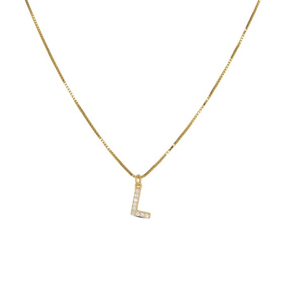 Collana Dilvdò Donna Letters in Argento Zircone CLDOL - CLDOL